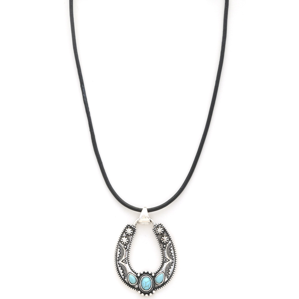 HORSE SHOE PENDANT NECKLACE