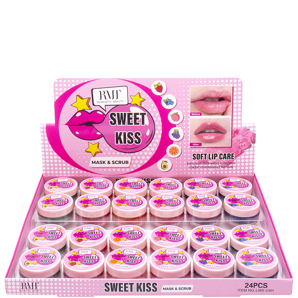 ROMANTIC BEAUTY SWEET KISS MASK AND SCRUB (24 UNITS)