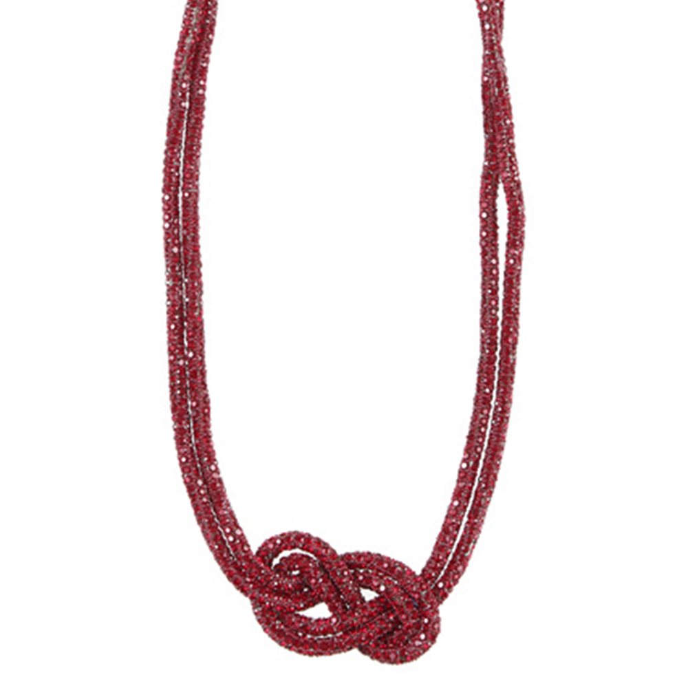 RHINESTONE KNOT NECKLACE