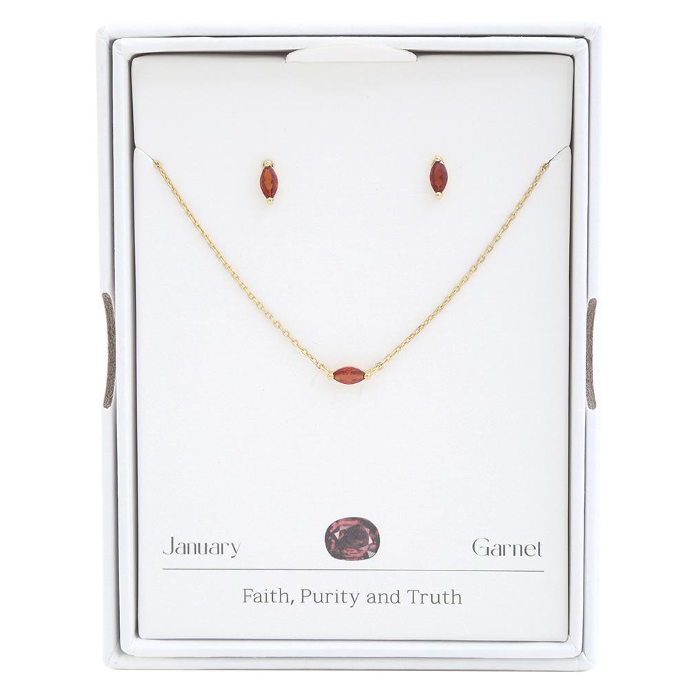 BIRTH STONE BEAD NECKLACE