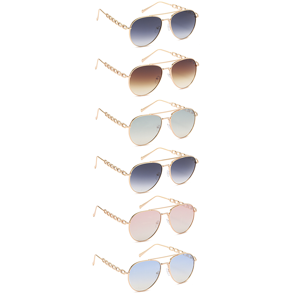 TRENDY LINK AVIATOR SUNGLASSES 1DZ