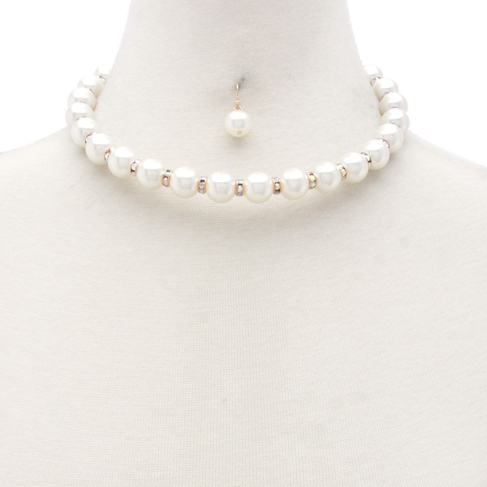 PEARL BEAD SHORT NECKLACE