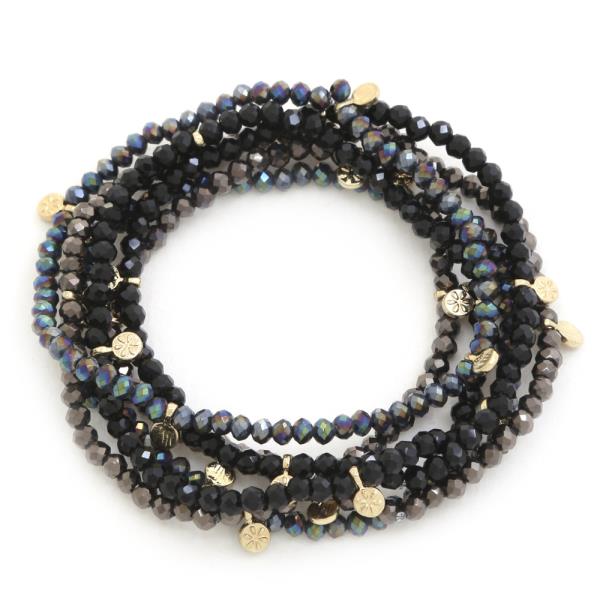 COIN BEADED BRACELET SET