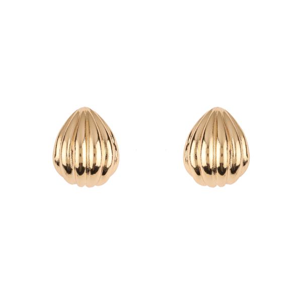 METAL TEXTURE HOOP EARRING