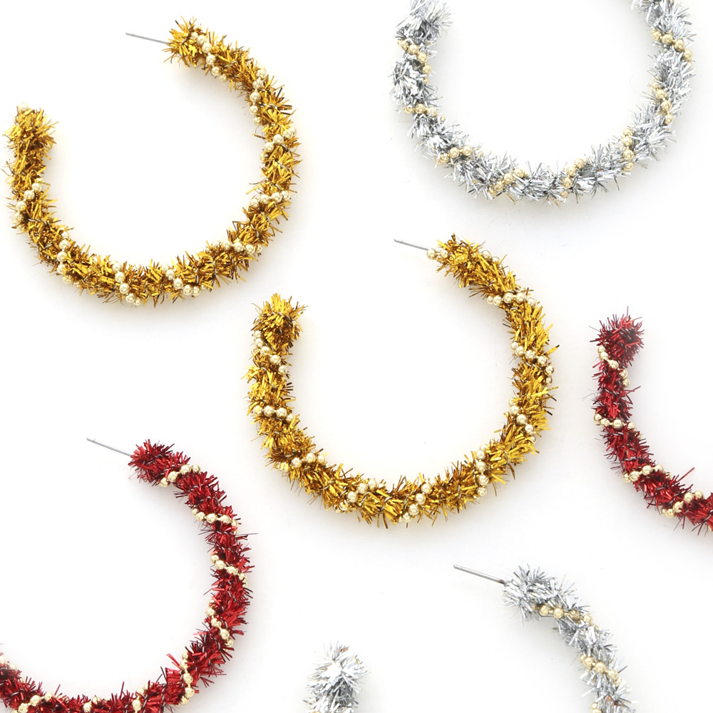 CHRISTMAS HOOP EARRING