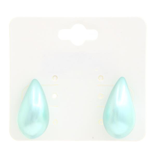 TEARDROP DOME STUD EARRING
