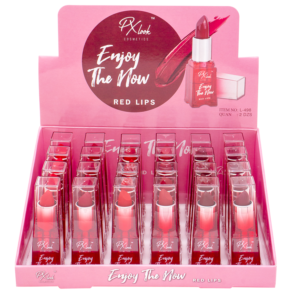 PX LOOK COSMETICS ENJOY THE NOW RED LIPS (24 UNITS)
