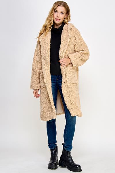 COZY TEDDY OVERSIZED COAT