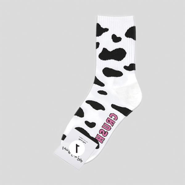 COW PRINT ANKLE SOCKS