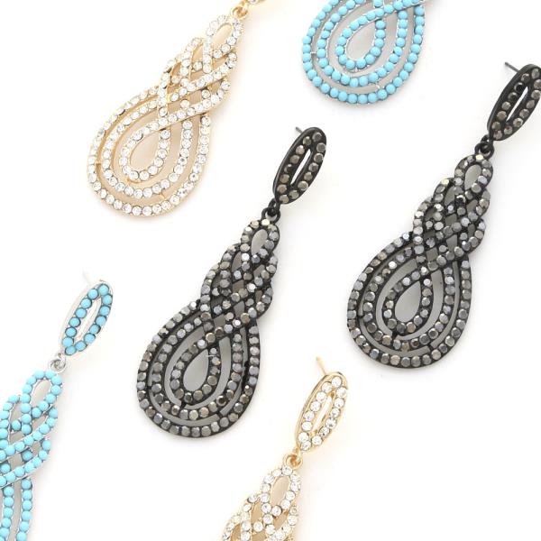 RHINESTONE EARRING