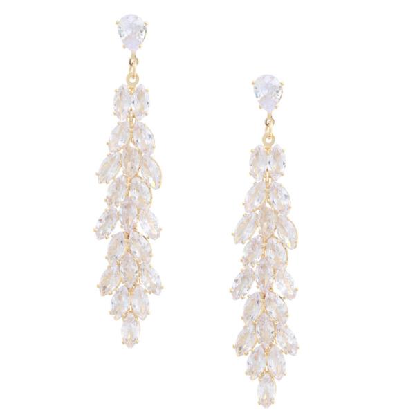 MARQUISE RHINESTONE DANGLE EARRING