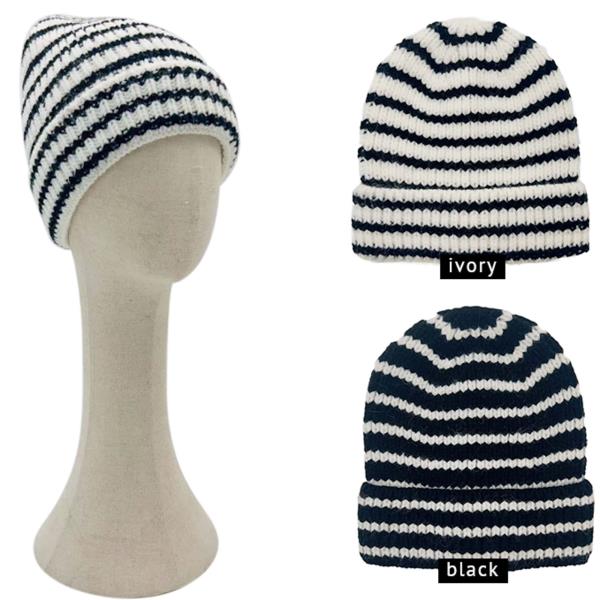 STRIPED BEANIE
