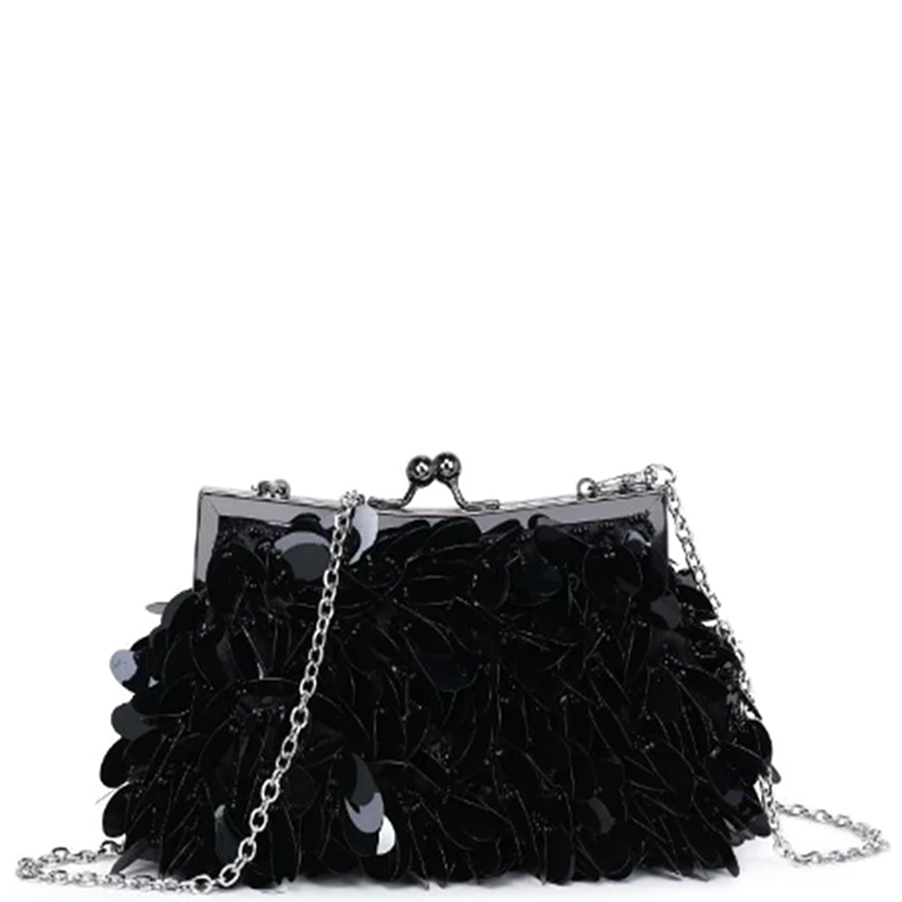 ALL OVER CIRCULAR MIRROR DISCS ARIANA EVENING BAG