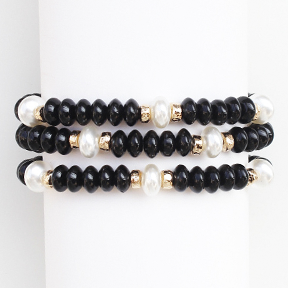 PEARL BEAD MULTI BRACELET SET
