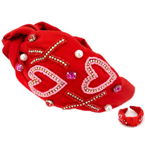 XO SEED BEAD HEADBAND