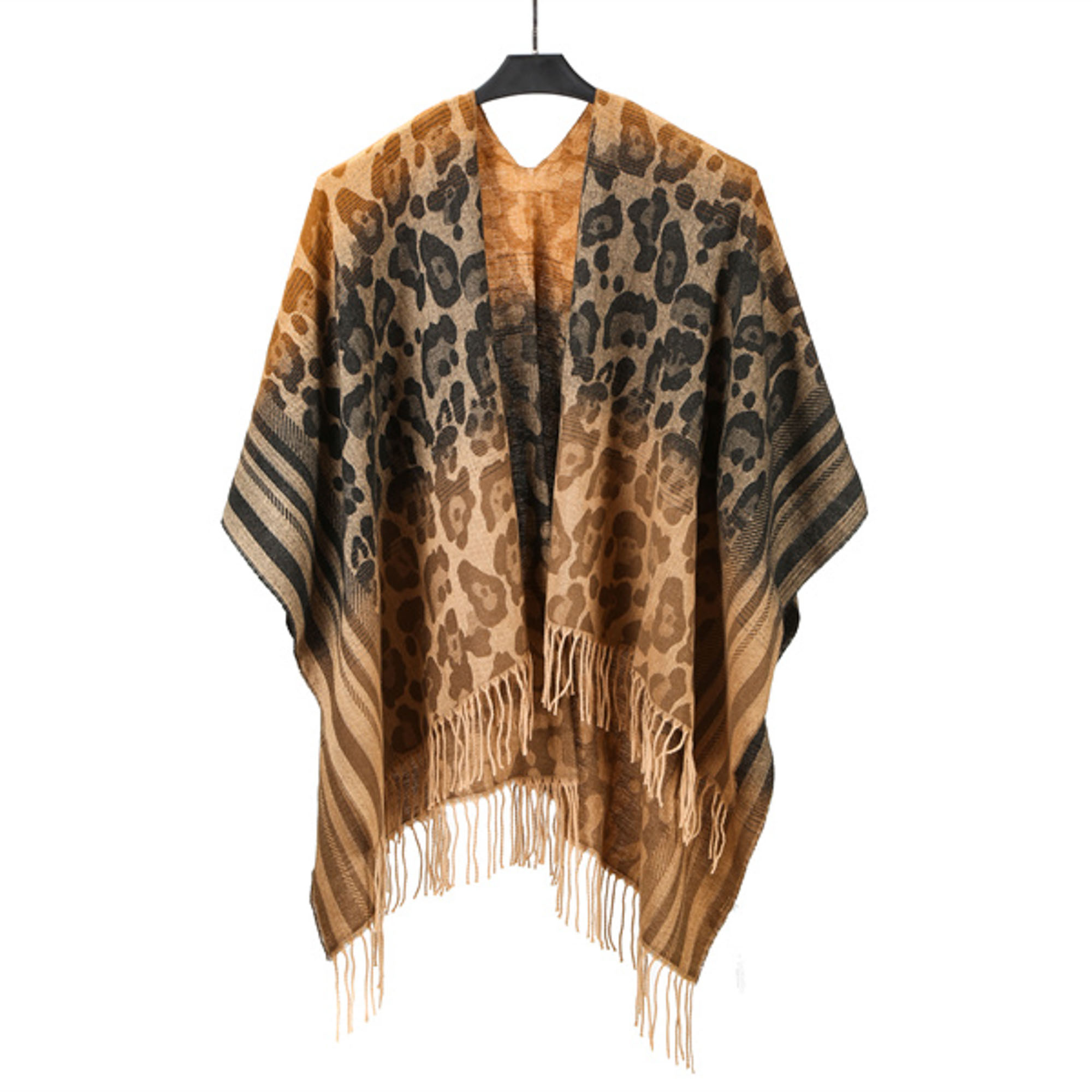 LEOPARD SHAWL KIMONO
