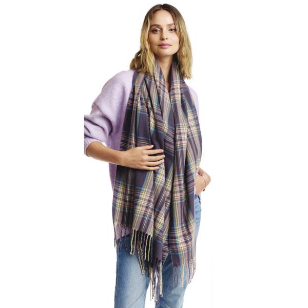 PLAID OBLONG SCARF