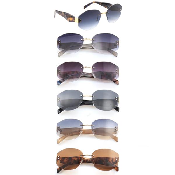 FASHION ROUND OVAL DESIGN SUNGLASSES 1DZ