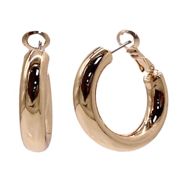 FASHION 30MM LEVER BACK HOOP EARRING