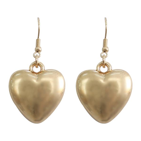 PUFFY HEART EARRING