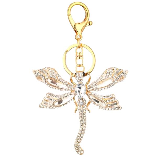 RHINESTONE FIRE FLY KEY CHAIN