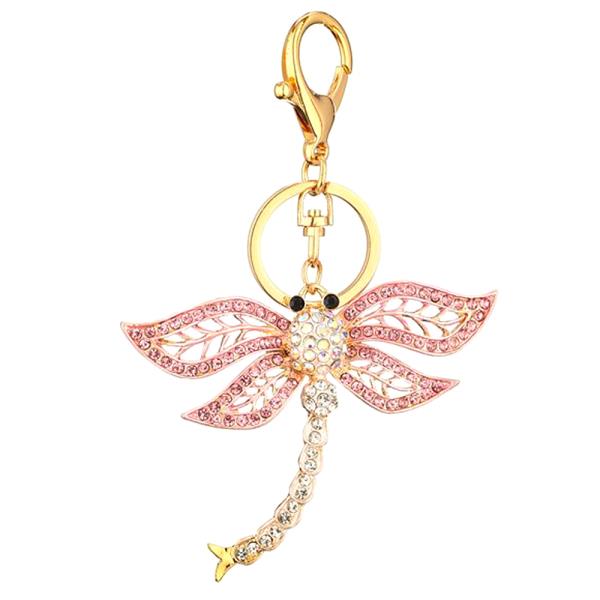 RHINESTONE FIRE FLY KEY CHAIN
