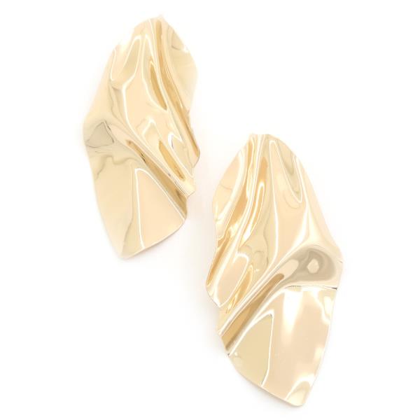 RUFFLE METAL EARRING