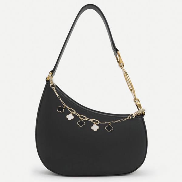 FLOWER METAL CHAIN BAG CHARM