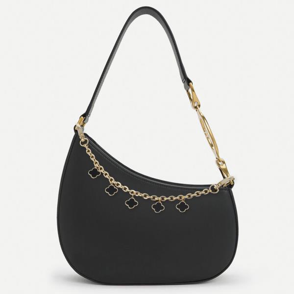 FLOWER METAL CHAIN BAG CHARM
