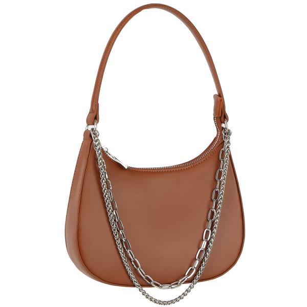SMOOTH CHAIN LINK DESIGN SHOULDER BAG