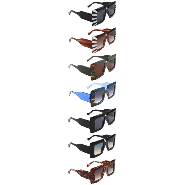 FASHION DESIGN SQUARE SUNGLASSES 1DZ