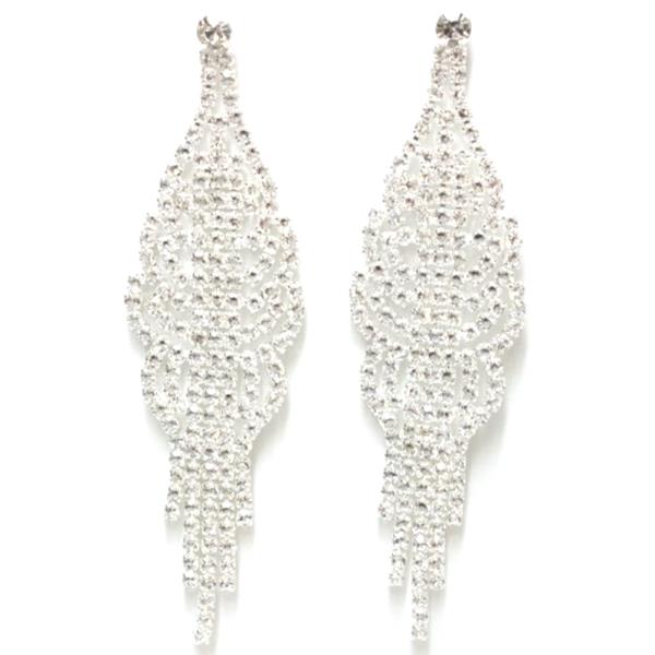 RHINESTONE PARTY FRINGY EARRING
