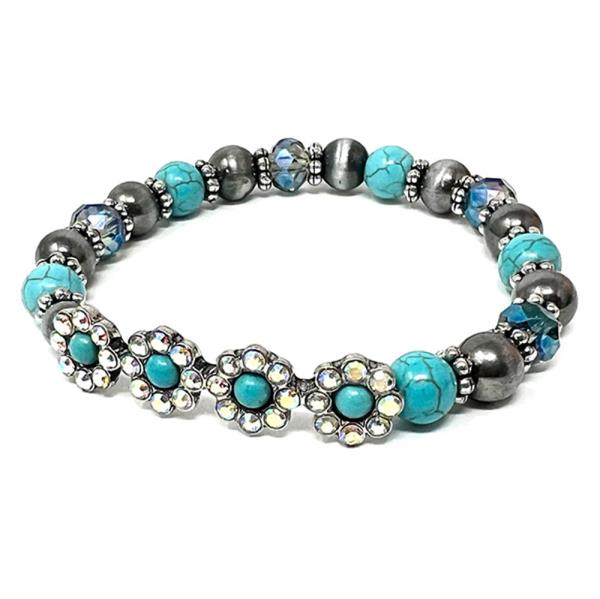 FLOWER BEADED BRACELET