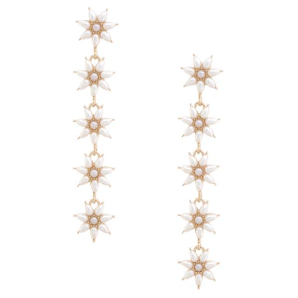 SODAJO FLOWER LINK DANGLE EARRING