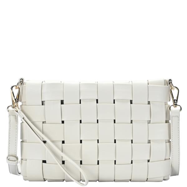 FASHION QUILT PATTERN HAND CLUTCH CROSSBODY BAG