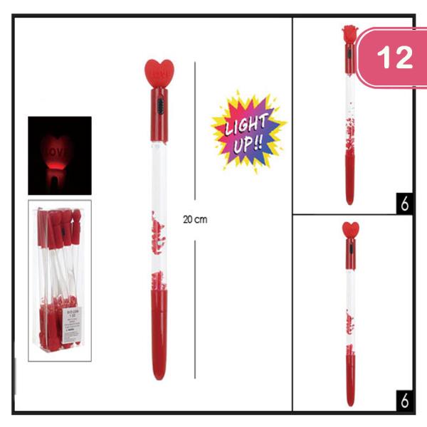 LIGHT UP VALENTINE PEN (12UNITS)