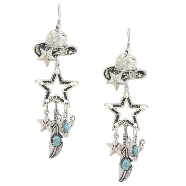 WESTERN STAR DANGLE EARRING